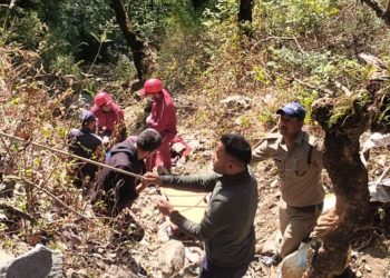 दर्दनाक हादसा: गहरी खाई में गिरी कार, 3 की मौत, 3 घायल