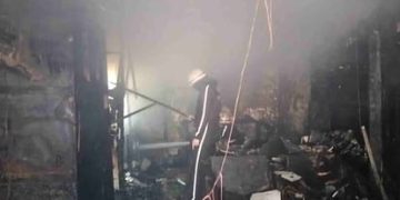 देहरादून में धूं-धूं कर जला सैलून, चंद्रबनी चौक पर मची अफरा-तफरी