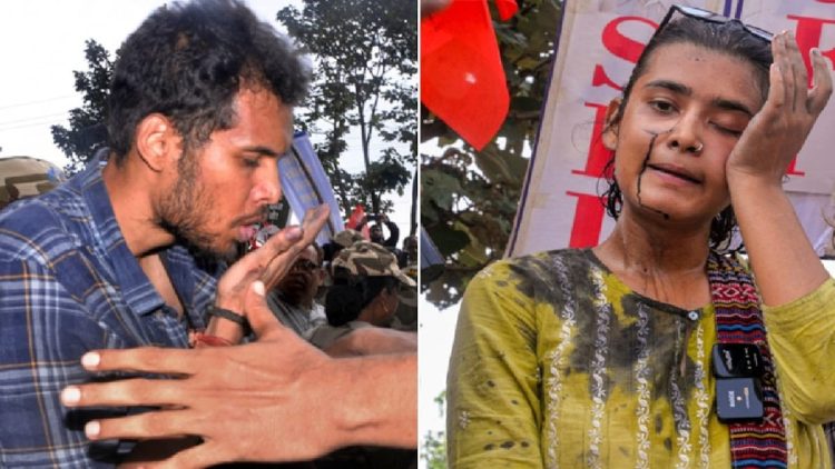 रांची में छात्र मार्च के बीच बड़ा बवाल! नेहा बोरा पर फेंकी गई स्याही, आरोपी ने कहा- ‘ये देशद्रोही हैं’