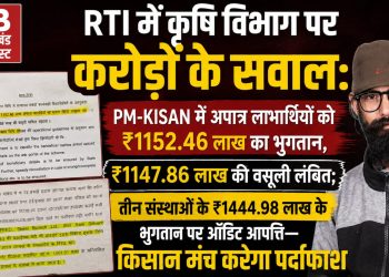 PM-KISAN में करोड़ों का खेल? ₹11.52 करोड़ अपात्रों को भुगतान, ₹11.47 करोड़ की वसूली अटकी