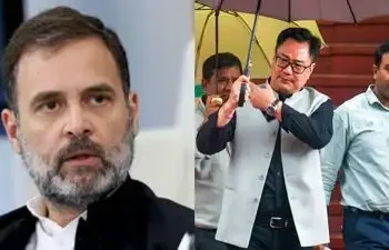 महिला सशक्तिकरण’ पर राहुल का संदेश, रिजिजू बोले- फिर महिला आरक्षण बिल पर पीछे क्यों?