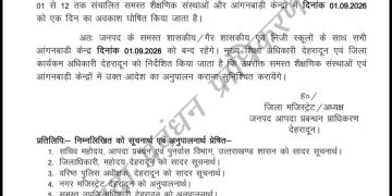 ब्रेकिंग : इस जिले में आज सभी स्कूल रहेंगे बंद