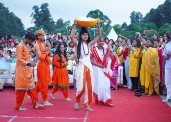 श्री गुरु राम राय विश्वविद्यालय में कृष्ण जन्मोत्सव की धूम, दही-हांडी ने बढ़ाया उत्साह