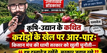 कृषि-उद्यान में करोड़ों के खेल का दावा, किसान मंच का सरकार से सीधा सवाल—“दस्तावेज दिखाइए, सच सामने लाइए