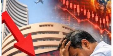 शेयर बाजार में सुनामी! सेंसेक्स 1000 अंक धड़ाम, निफ्टी 23 हजार के नीचे