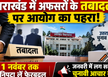 उत्तराखंड में अफसरों के तबादलों पर आयोग का पहरा! 1 नवंबर तक निपटा लें फेरबदल, जनवरी में चुनावी बिगुल के आसार