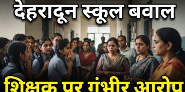 देहरादून के नामी स्कूल में बवाल! शिक्षक पर 15 छात्राओं से बैड टच के आरोप, शिकायत के बाद छात्रा को धमकाने का दावा